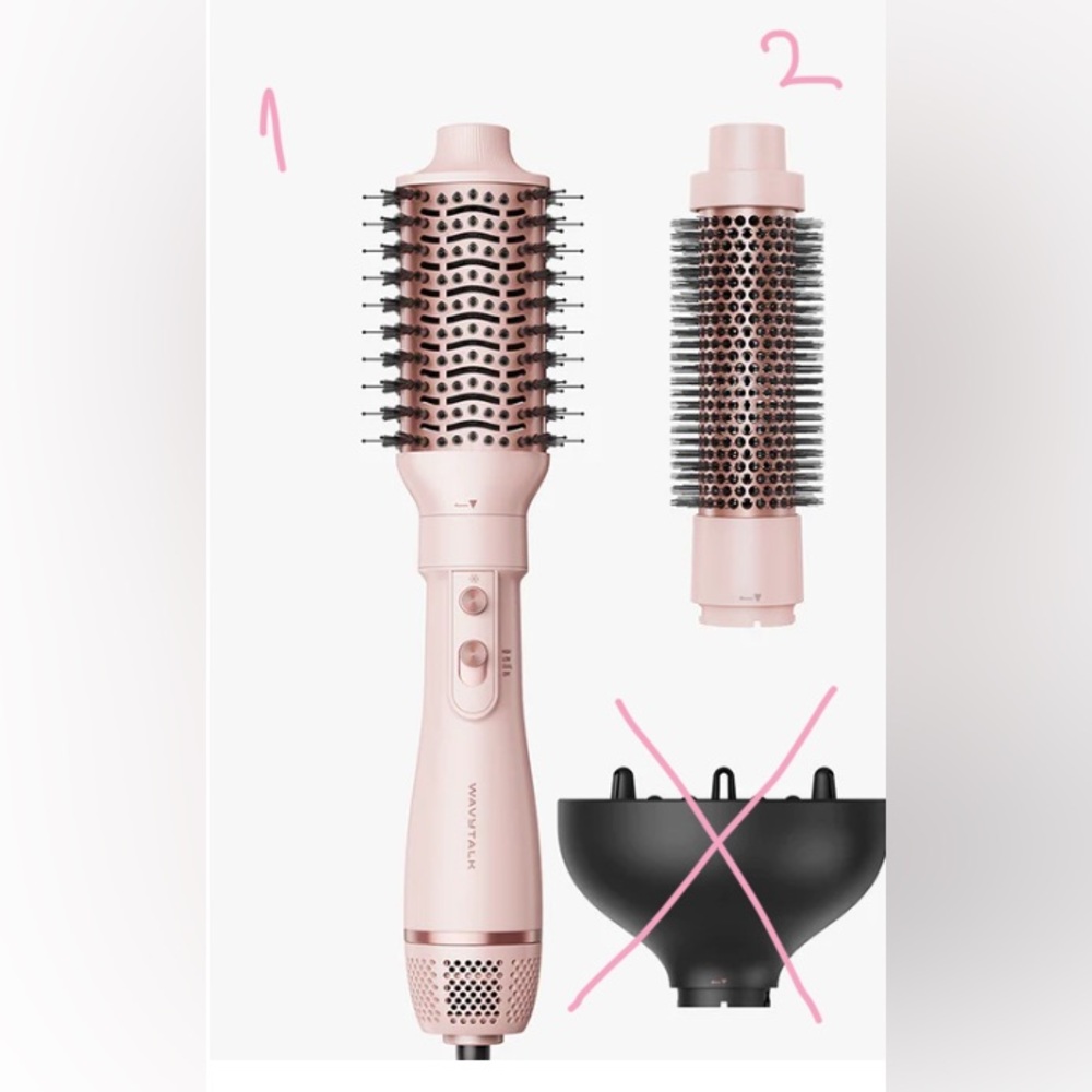 Wavytalk Pink Hair Styling Tool Set